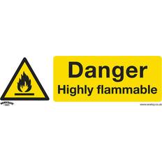 Office Supplies Worksafe SS45V10 Safety Sign Danger Highly Flammable Vin...