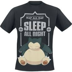 Pokémon T-shirt Anime av Relaxo Sleep All Night Herr svart