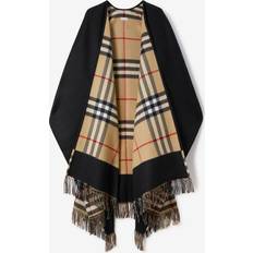 Burberry Check Wool Cashmere Cape