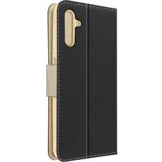 Accesorios para teléfonos móviles Avizar Funda para Samsung Galaxy A13 5G & A04s Tarjetero Soporte Negro Dorado