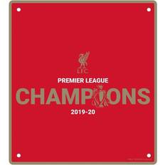 Prodotti per tifosi sportivi Liverpool FC Liverpool FC Premier League Champions 2020 Door Sign Rosso