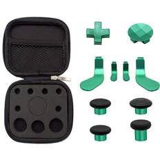 E-MODS GAMING Replacement Thumbsticks, D-pad, Paddles Trigger Buttons for Xbox One Elite Controller Series 2 & Elite Series 2 Core Controller E-10IN1-Green