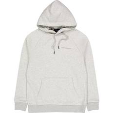 Peak Performance Original Logo Hood Med Grey Melange, Male, Tøj, Hoodies & Sweatshirts