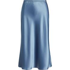 Polo Ralph Lauren Skjørt Polo Ralph Lauren Satin Midi Skirt Blå