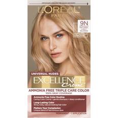L'Oréal Paris Paris Excellence Universal Nudes Permanent Hair Color, Ammonia Free Hair Dye Hair Coverage, 9N