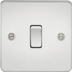 Accesorios Eléctricos Knightsbridge Flat Plate 10AX 1G 2 Way Switch Polished Chrome Various