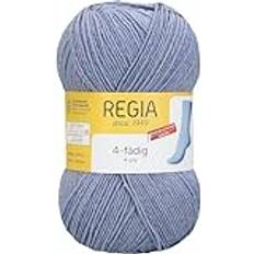 Yarn & Needlework Supplies Regia Schachenmayr 4-Fädig Uni, 100G graublau meliert Handstrickgarne