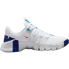 Textile - Women Gym & Training Shoes NIKE Free Metcon 5 W - White/Fierce Pink/Deep Royal Blue/Aquarius Blue