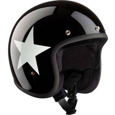 ECE Jet Star Helmet - Black/White
