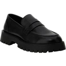 42 - Uomo Mocassini Guess Gorizia Chunky Loafers FM8GOM LEA12 Nero