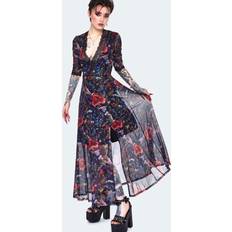 Abito lungo - Multicolore Vestiti Abito Lungo Rockabilly di Jawbreaker - Night Meadow Maxi Dress - Multicolore