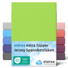 Verde Lenzuola Extra Jersey Topper Spannbettlaken 140x200 - 160x220 cm Apfelgrün Lenzuolo Verde (200x200cm)