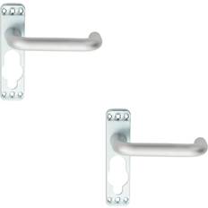 Door Levers Loops PAIR Safety Lever on Inner Backplate 152mm 2pcs