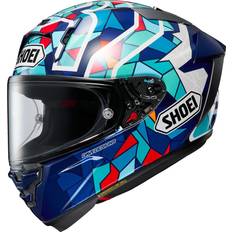 Shoei Multifarvet Motorcykelhjelme Shoei X-SPR Pro Marquez Barcelona TC-10 Integralhjelm - Turkis