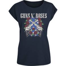 Guns N' Roses T-shirt Pistol Wreath för Dam marinblå