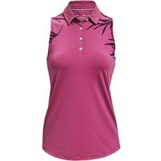 Dam - Golf - Rosa Pikétröjor Under Armour Iso-Chill Sleeveless Polo Rosa