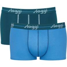 Sloggi Bomull Kalsonger Sloggi 2-pack For Men Start Hip Blue/Lightblue * Kampanj *