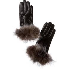 Leather Gloves Surell Accessories Full Skin Leather Gloves