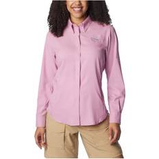 Purple - Women Shirts Columbia PFG Tamiami II Long-Sleeve Shirt for Ladies Minuet