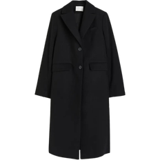 Elastan/Lycra/Spandex Mäntel H&M Single-Breasted Coat - Black