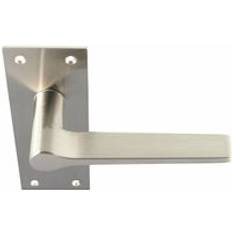 Pair Straight Handle on Slim Latch Backplate