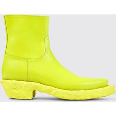 Green Ankle Boots Camper Flat Ankle Boots CAMPERLAB Woman colour Green