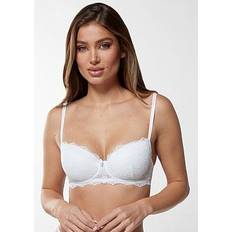 Boux Avenue Leah Balconette Bra White, White, 36Dd, Women