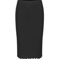 Mads Nørgaard Dame Nederdele Mads Nørgaard Nederdel 5x5 Solid Emana Skirt Black