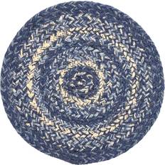 VHC Brands Trivet Powder Blue/Creme Place Mat Beige, Blue (20.3x20.3cm)
