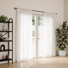 Curtain Rod Noir 230x9x6 cm