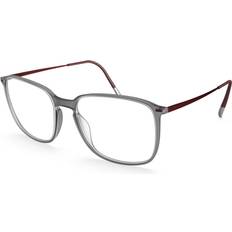 Silhouette Gråa Glasögon Silhouette Illusion Lite 2945 6640 Genomskinliga Endast Båge Män