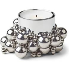 Steel Candle Holders Gejst Molekyl Chrome Candle Holder 1.1"