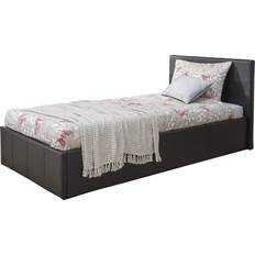 Wood Bed Frames GFW Classic Leather Upholstered Ottoman 136x202cm