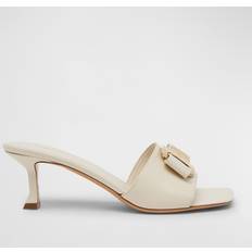 40 ½ Sandalias de tacón Ferragamo Heeled Sandals Woman Cream