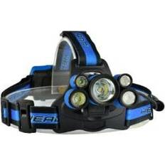 Blue Camping Lights Greenzech Blue 1700LM Telescopic Zoom 18650 USB Rechargeable 5 Modes Headlamp with SOS Help Whistle