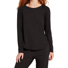 M - Nainen Pyjamat Boody Goodnight Raglan Sleep Top - Black