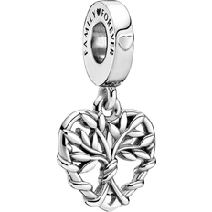 Familietræ Pandora Heart Family Tree Dangle Charm - Silver