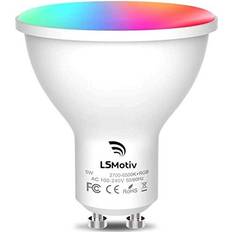 Smart WiFi LED GU10 5W Spot Light Bulb Dimmable Spotlight RGB Warm Cool Light Compatible with Alexa Echo,Google Home, App or Voice Control, Timer