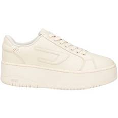 Diesel Unisex Trainers Diesel S-athene Bold X Woman Sneakers Ivory Bovine leather