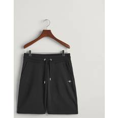Gant Herr Shorts Gant Herr Sweatshorts med sköldemblem Svart