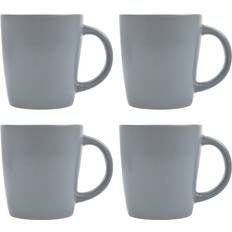 Solid Mugs Tea Set 4 Rim 370ml