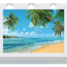 Foldable Light & Background Stands Tropical Beach Photography Background