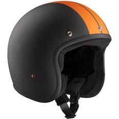 Bandit Motorcycle Helmets Bandit ECE Jet Race Jet Helmet, black-orange, for Men