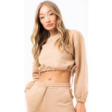 sand tie women's cropped sweatshirt