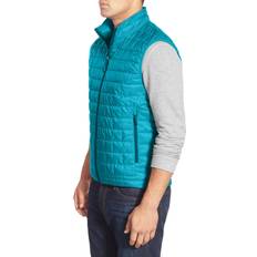 Men - Turquoise Outerwear Private Label Men's Lightweight Packable Quilted Water-Repellent Puffer Vest Teal