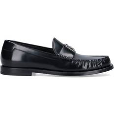 Dolce & Gabbana Herre Lave sko Dolce & Gabbana Metal Monogram Loafer Sort