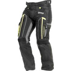 Yellow Motorcycle Trousers GMS Everest Textile Pants - Black/Grey/Neon-Yellow Man