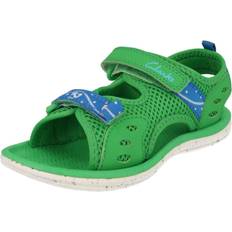 Clarks Boys Sandals Clarks UK Infant, Green Boys Casual Sandals Piranha Boy Fit