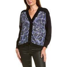 Silk Cardigans Piazza Sempione Wool & Silk-Blend Cardigan