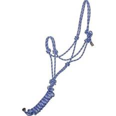 Steel Halters & Lead Ropes Gatsby Two-Tone Cowboy Halter w/Lead Royal/Gray Horse/Full